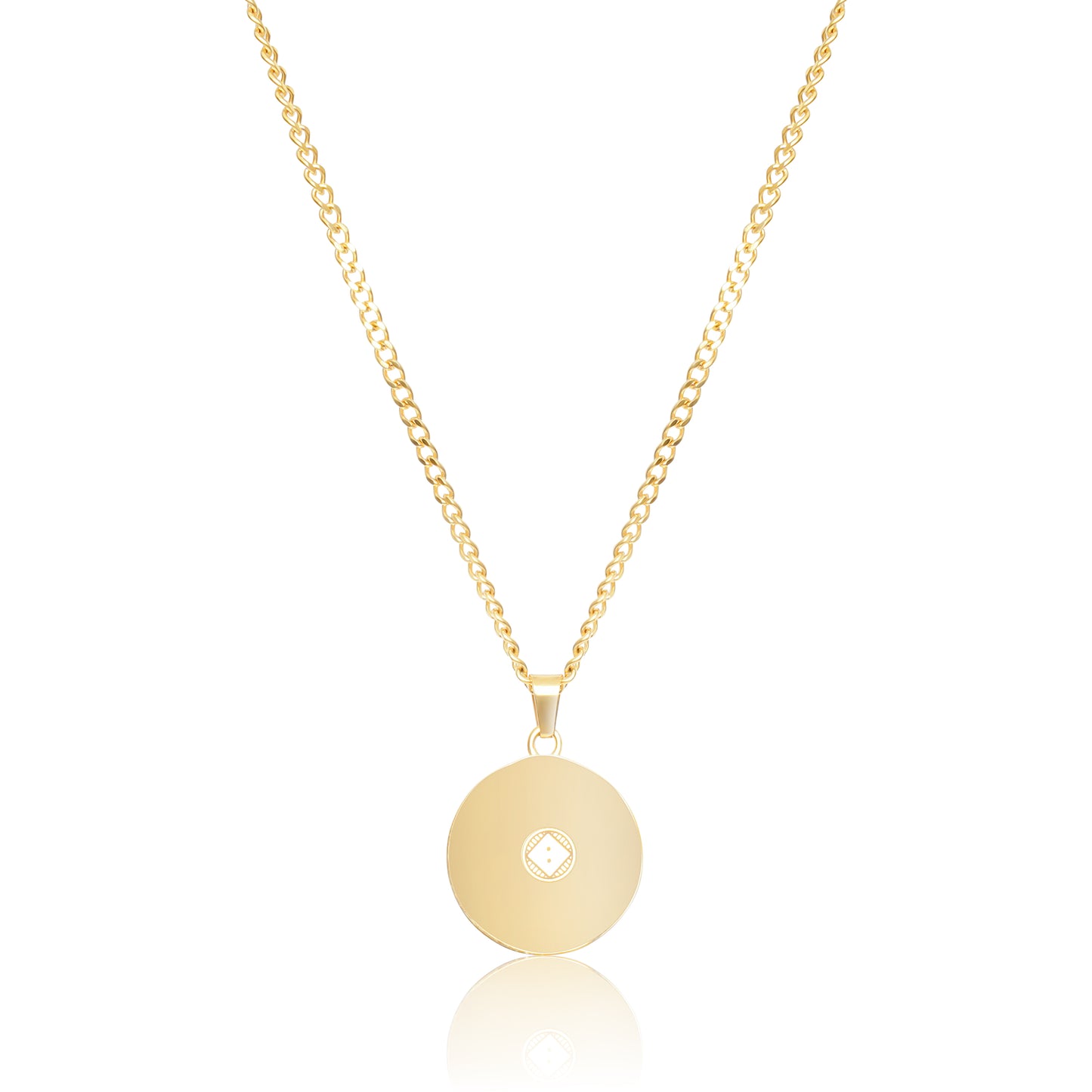 Compass Pendant Necklace - Silver / Gold