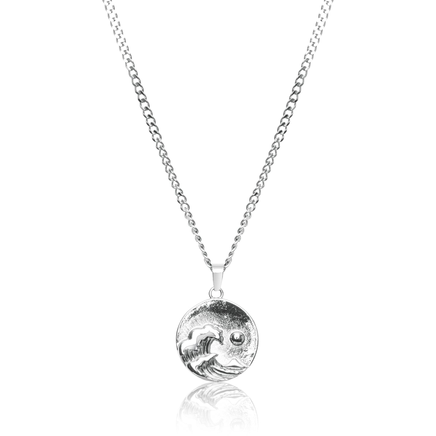 Waves Pendant Necklace - Silver / Gold