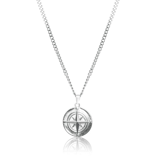 Load image into Gallery viewer, Compass Pendant Necklace - Silver / Gold
