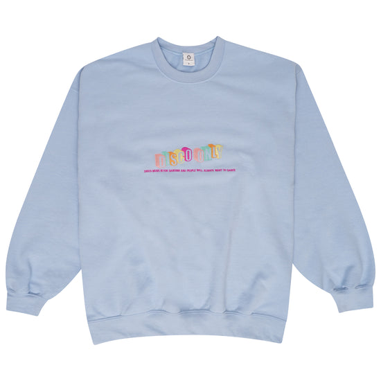 Load image into Gallery viewer, Disco Only &amp;#39;Dancers&amp;#39; Sweater - Pastel Blue
