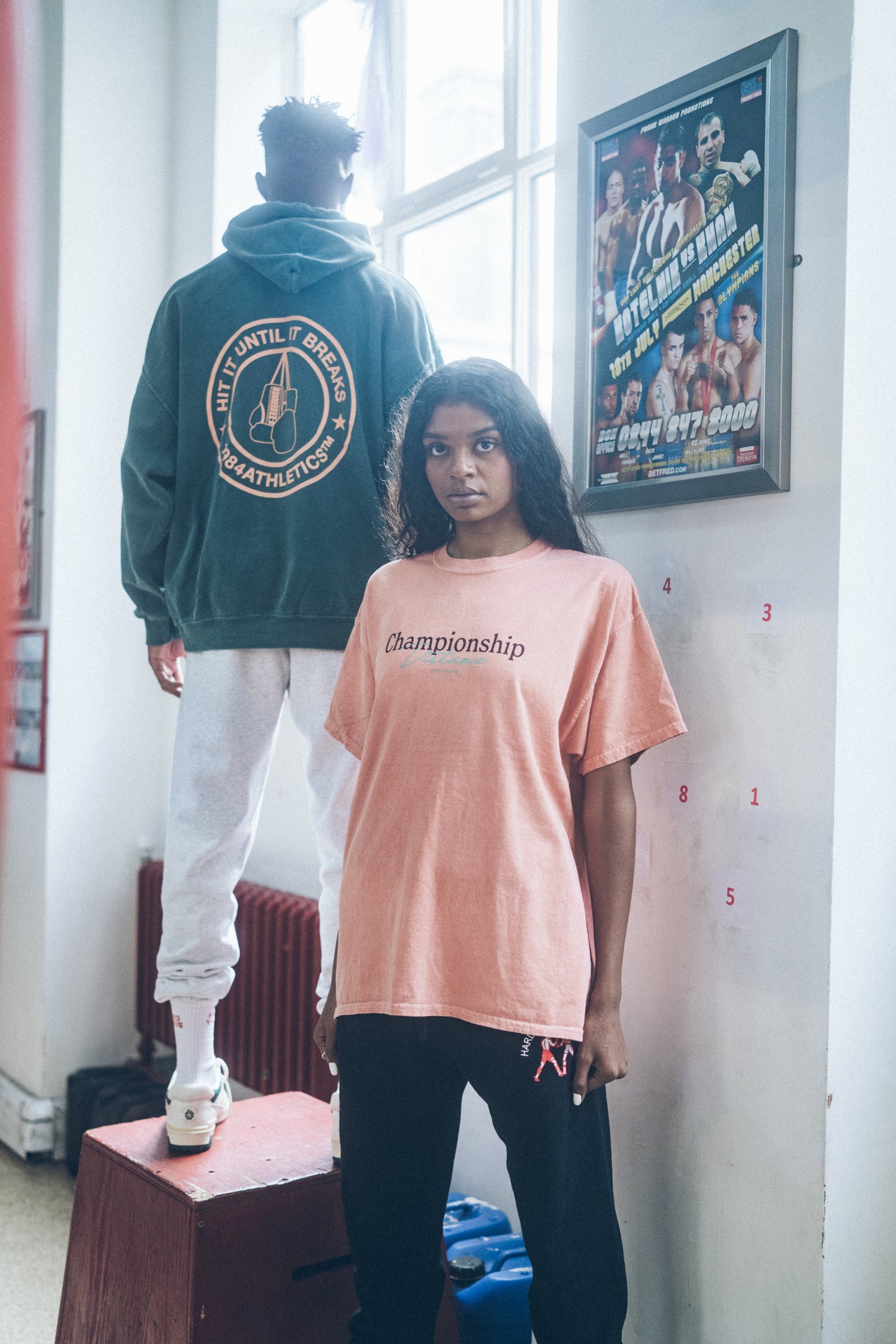 Vice 84 'Distance' Vintage Washed Tee - Clay