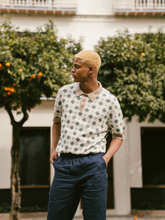 Load image into Gallery viewer, bound &amp;#39;Matera&amp;#39; Knit Polo
