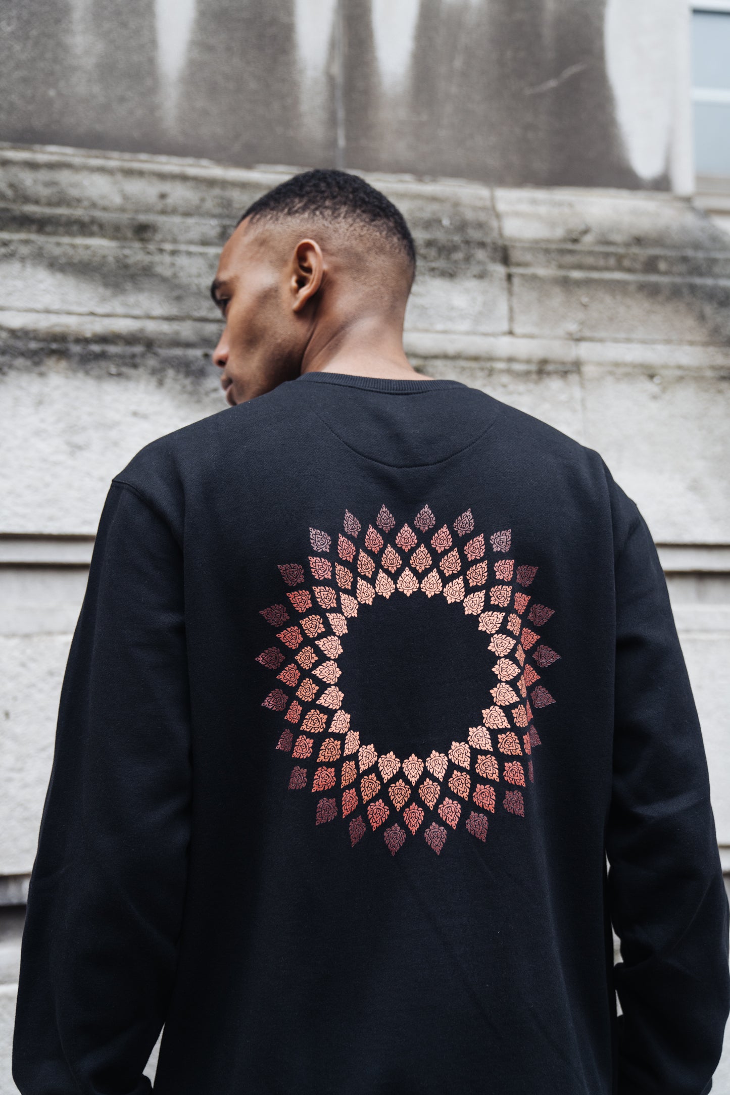 BÄAS 'Sashiko' Black Sweater