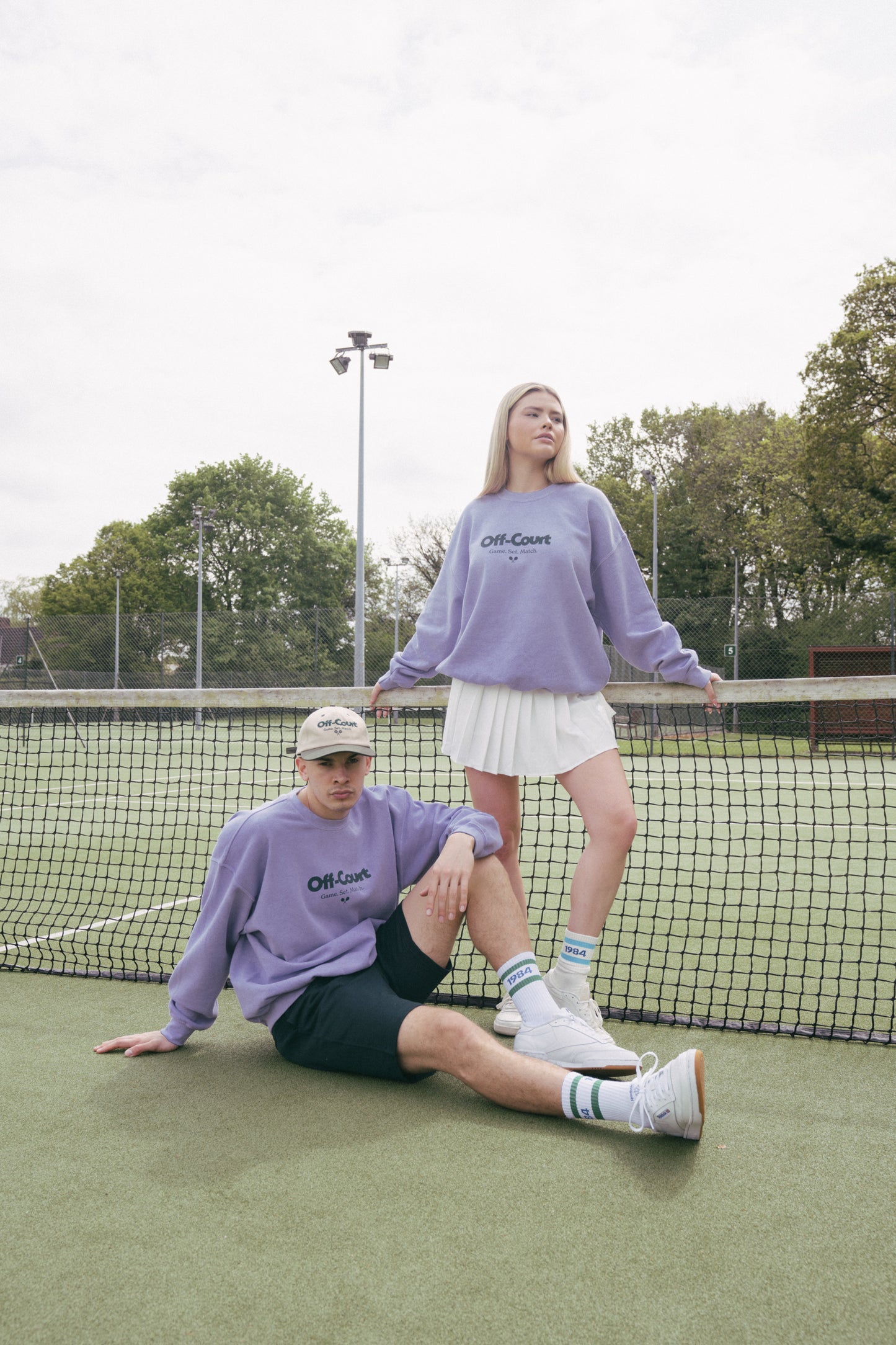 Vice 84 'Off-Court GSM' Vintage Washed Sweater - Orchid