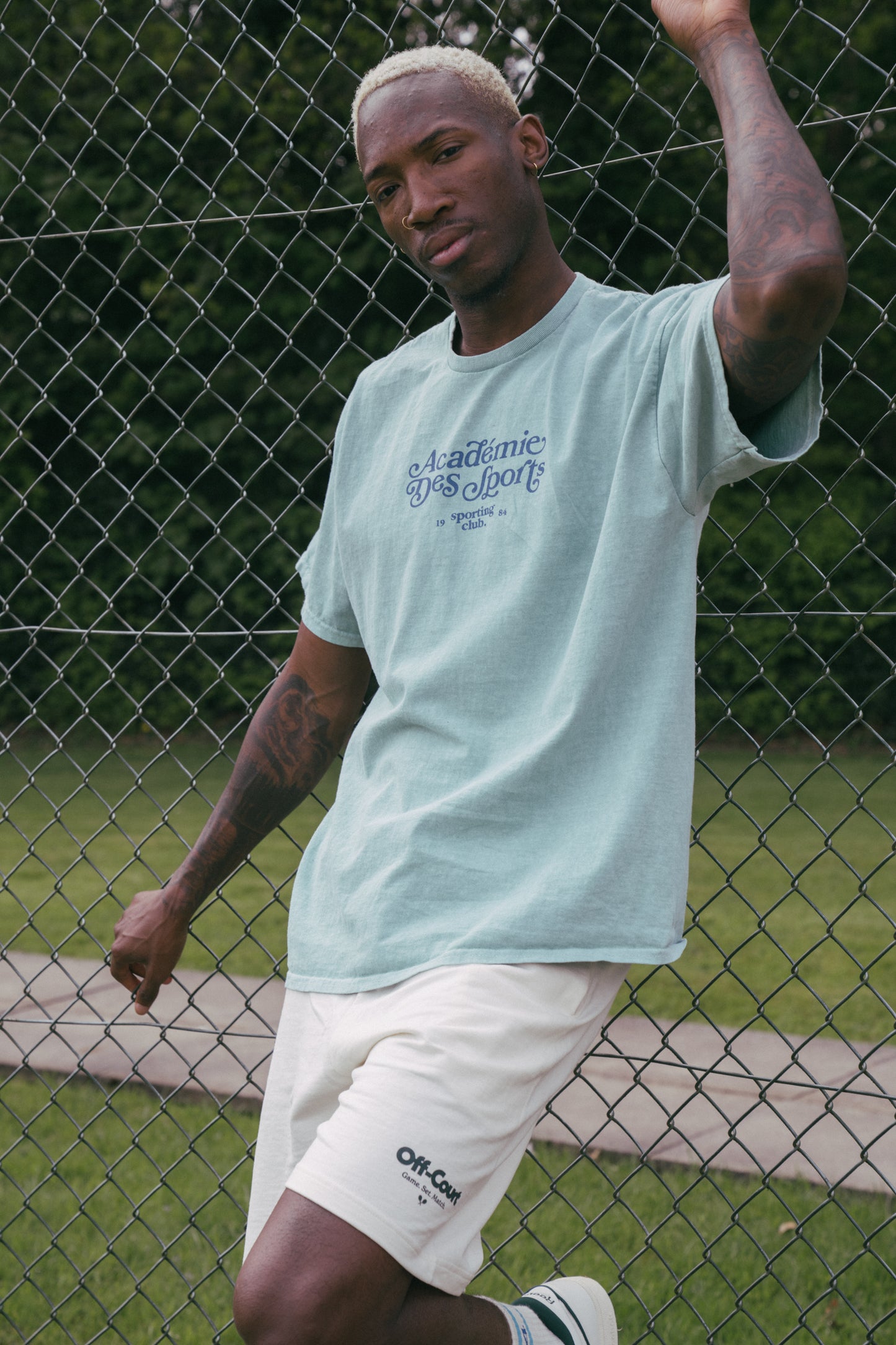Vice 84 'Off-Court GSM' Jogger Shorts - Ecru