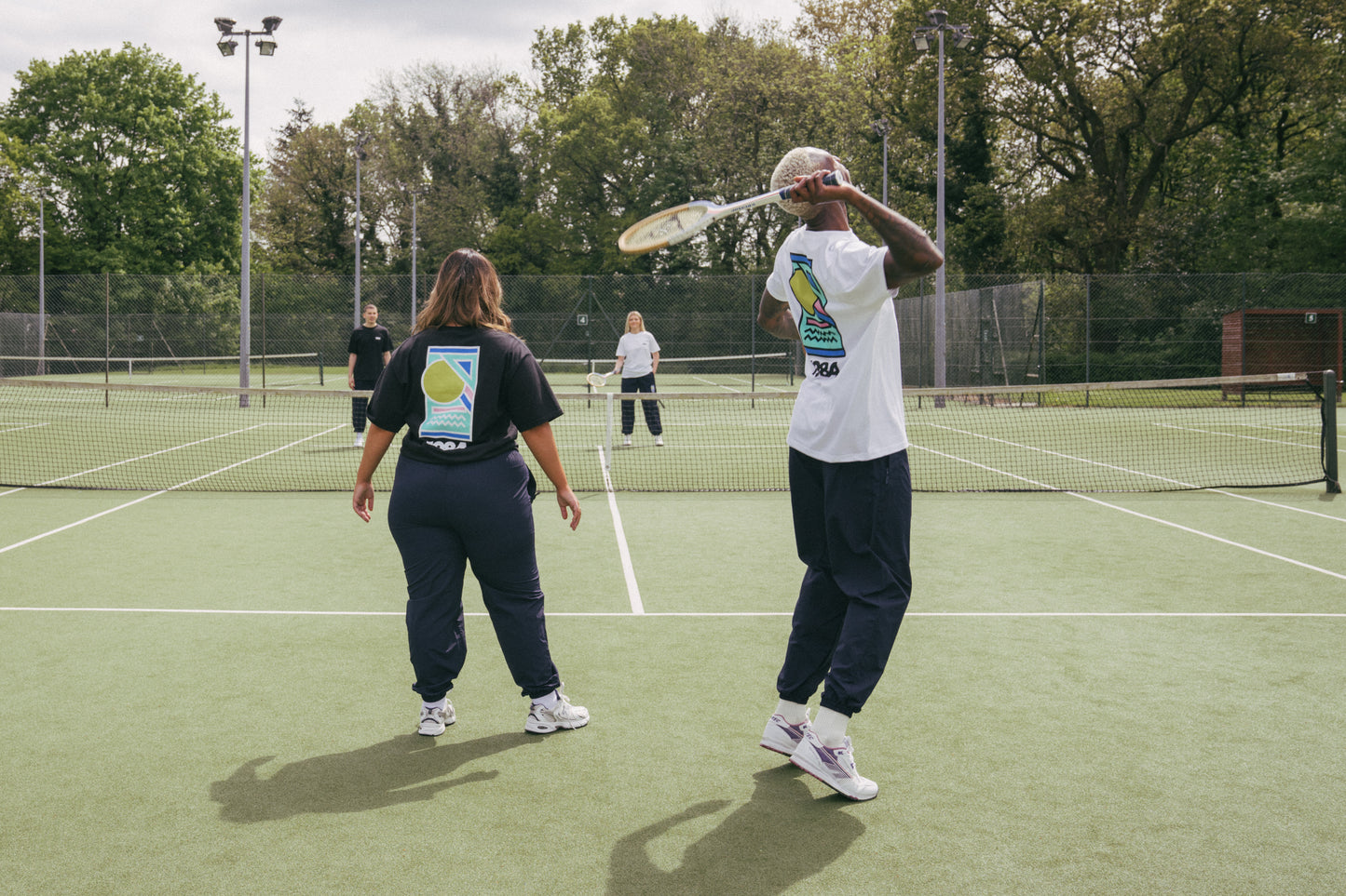 Vice 84 'Break Point' Tee - Black / White