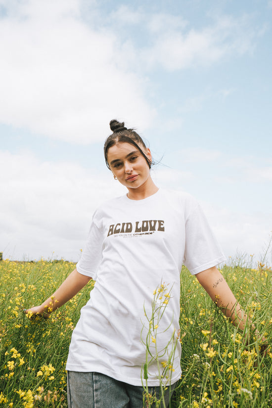 ACID LOVE 0.06 'Other Side' Tee - White