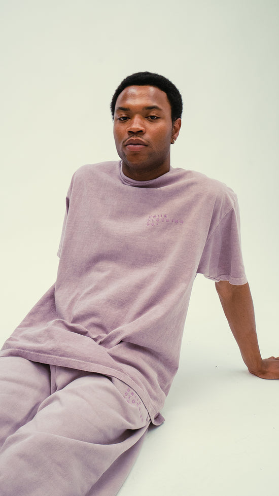 Essentials 'Sets' Vintage Washed Tee - Lilac