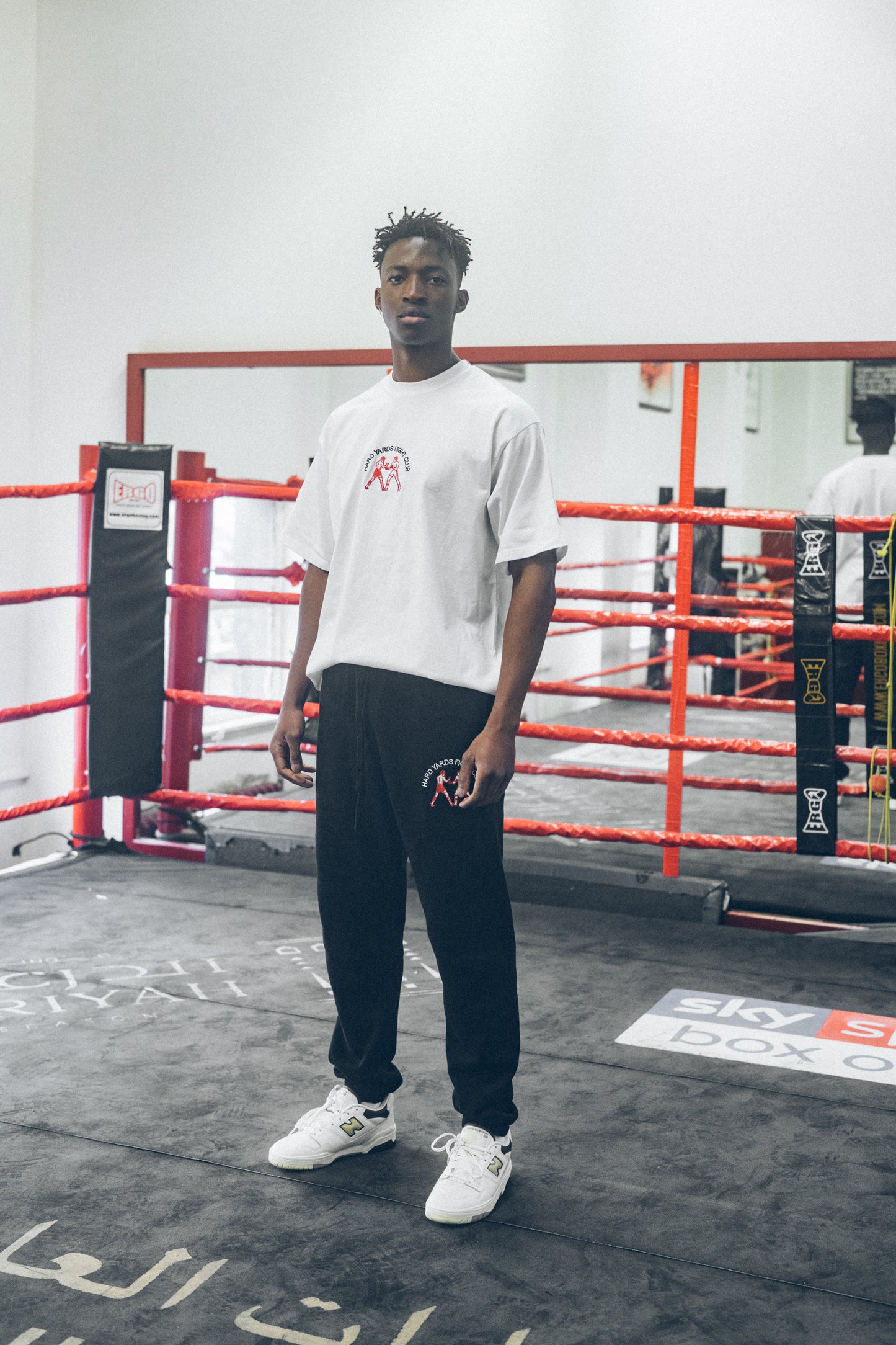 Vice 84 ' Hard Yards Fight Club' Embroidered Tee - White