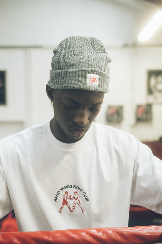 Vice 84 ' Hard Yards Fight Club' Embroidered Tee - White