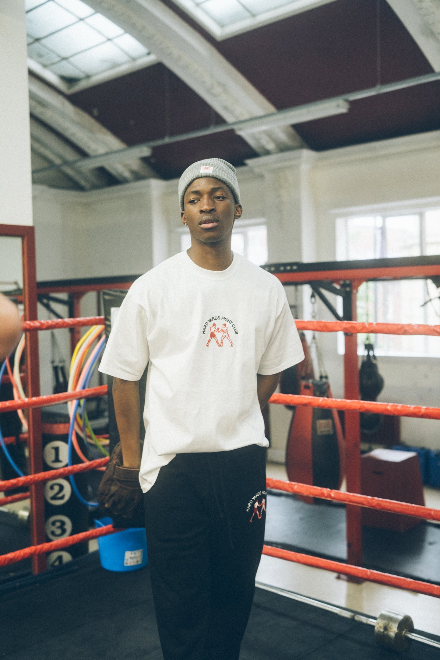 Vice 84 ' Hard Yards Fight Club' Embroidered Tee - White