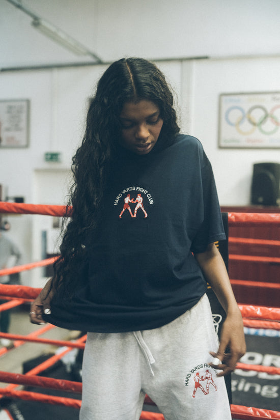 Vice 84 ' Hard Yards Fight Club' Embroidered Tee - Navy