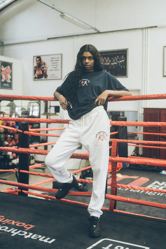 Vice 84 'Hard Yards Fight Club' Embroidered Joggers - Ash