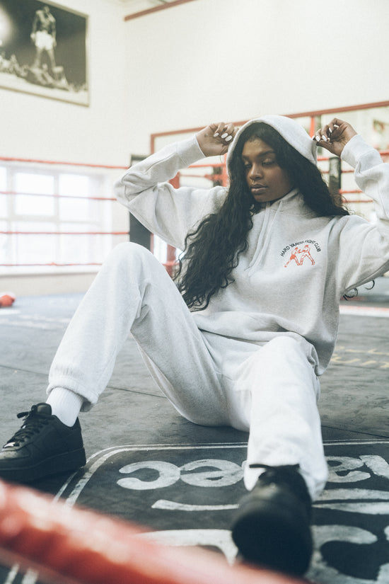 Vice 84 'Hard Yards Fight Club' Embroidered Hoodie - Ash