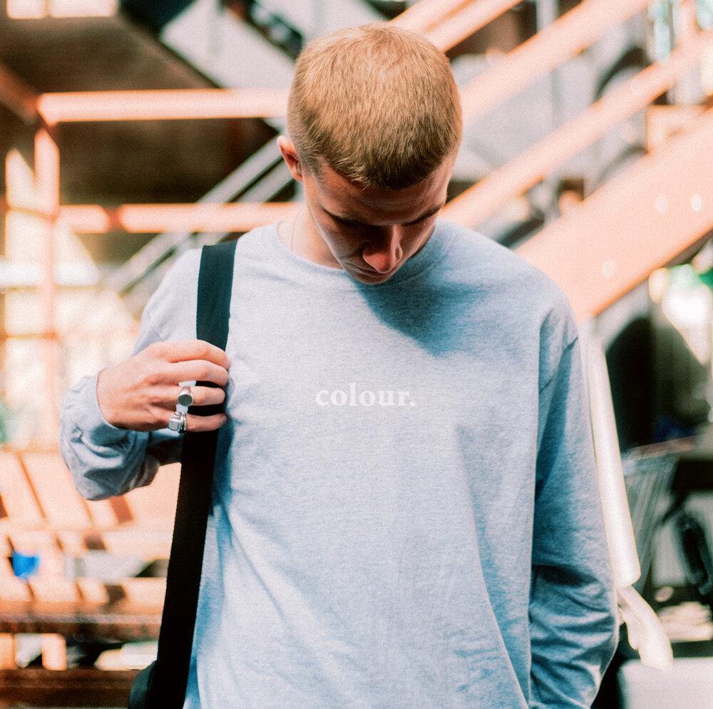 Colour Collective 'Blossom Pick' Longsleeve Tee - Grey - UN:IK Clothing