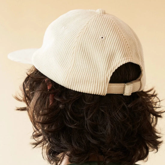 bound 'Ecru' Cord 6 Panel Cap