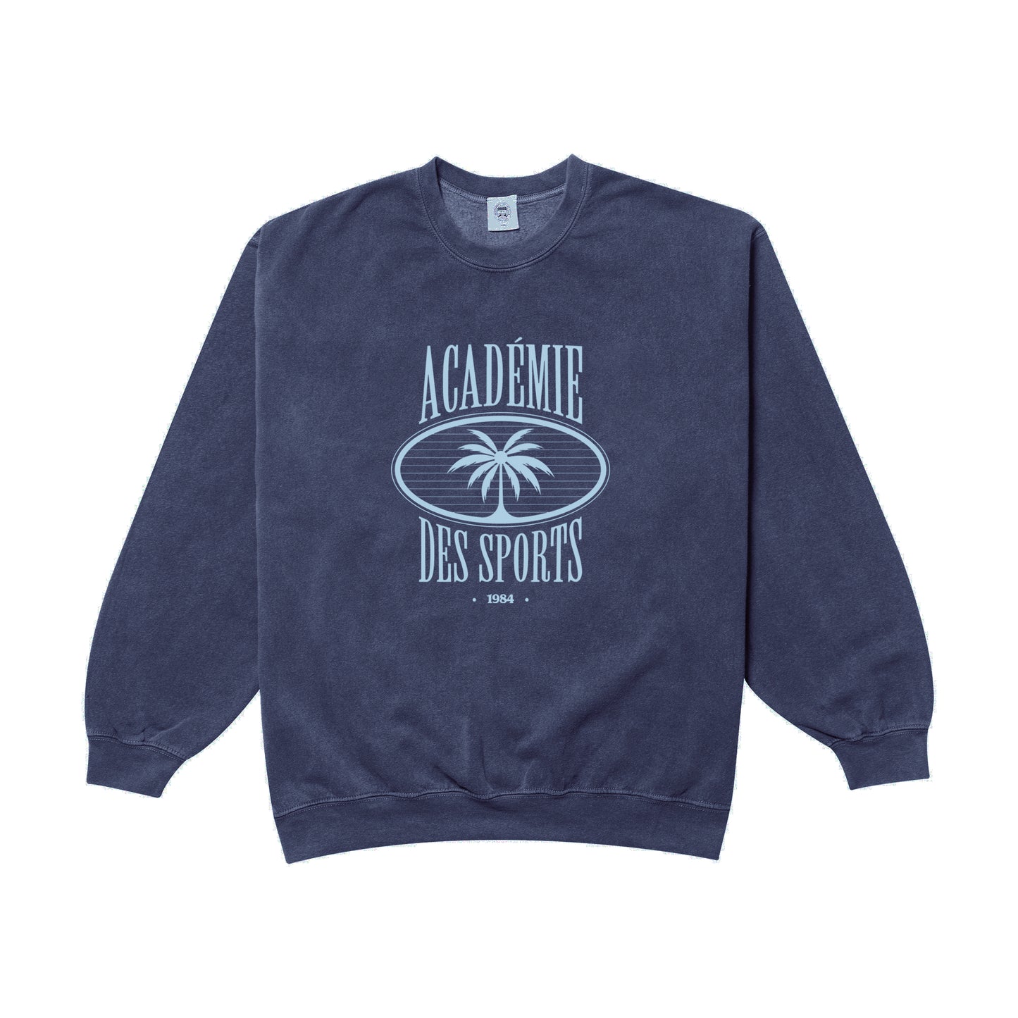 Vice 84 'Palms' Vintage Washed Sweater - French Navy