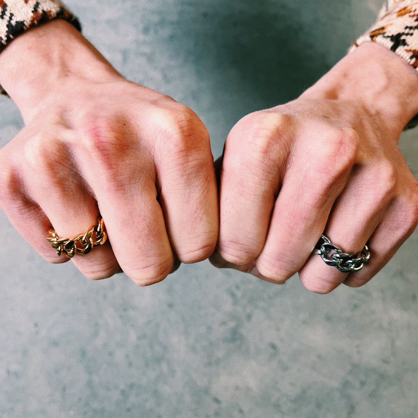 Cuban Ring - Gold / Silver