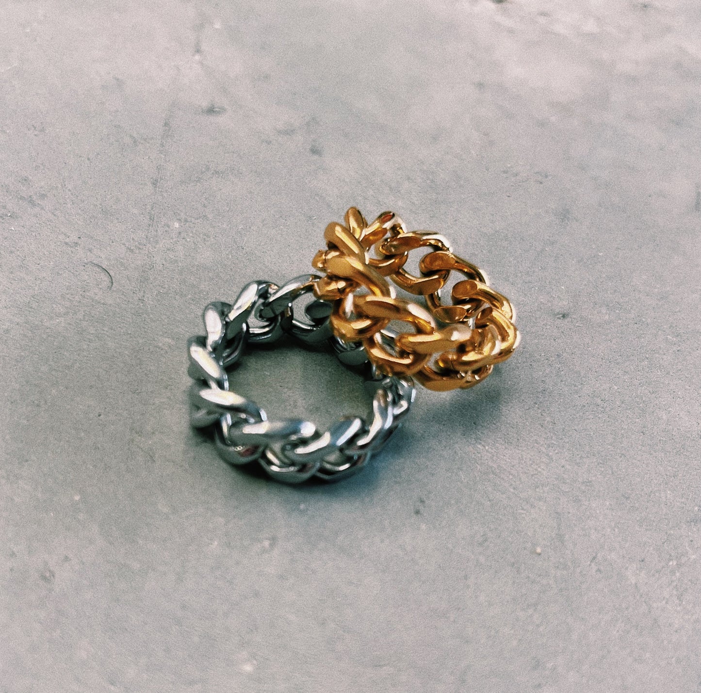 Cuban Ring - Gold / Silver
