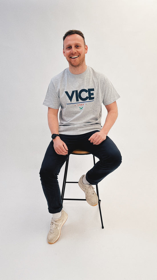 Vice 84 'Sports Tee - Grey *100K CLUB*