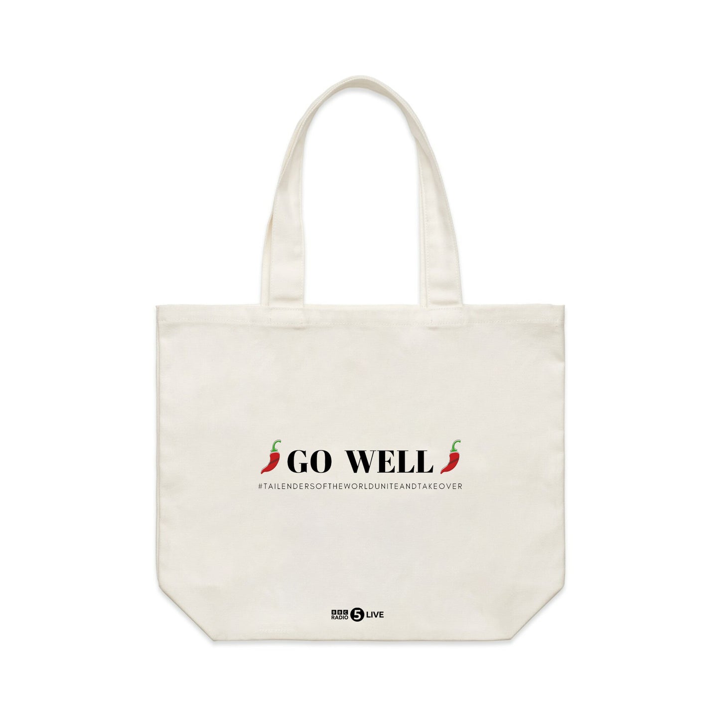 Load image into Gallery viewer, Tailenders &amp;#39;Go Well&amp;#39; Organic Shopper Tote Bag
