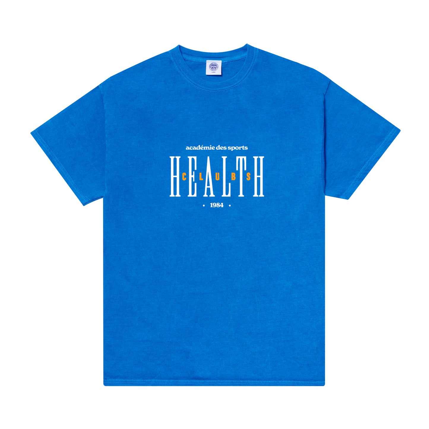 Vice 84 'Health Clubs' Vintage Washed Tee - Cobalt Blue