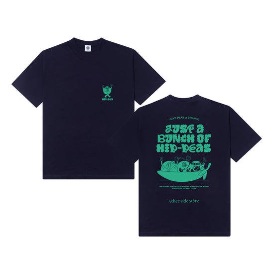 Other Side Store 'Hippeas' Organic Tee - Navy