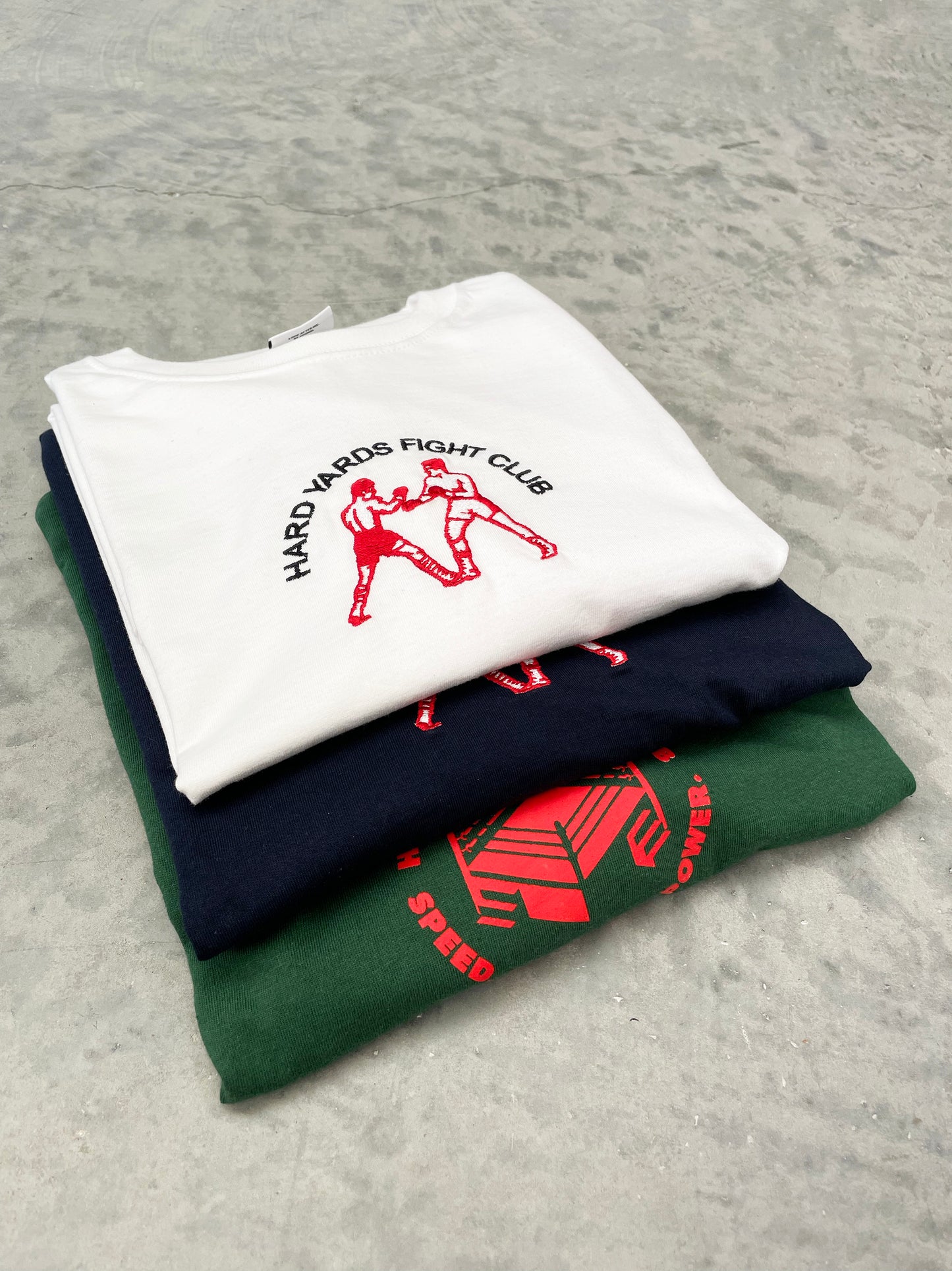 Vice 84 ' Hard Yards Fight Club' Embroidered Tee - White