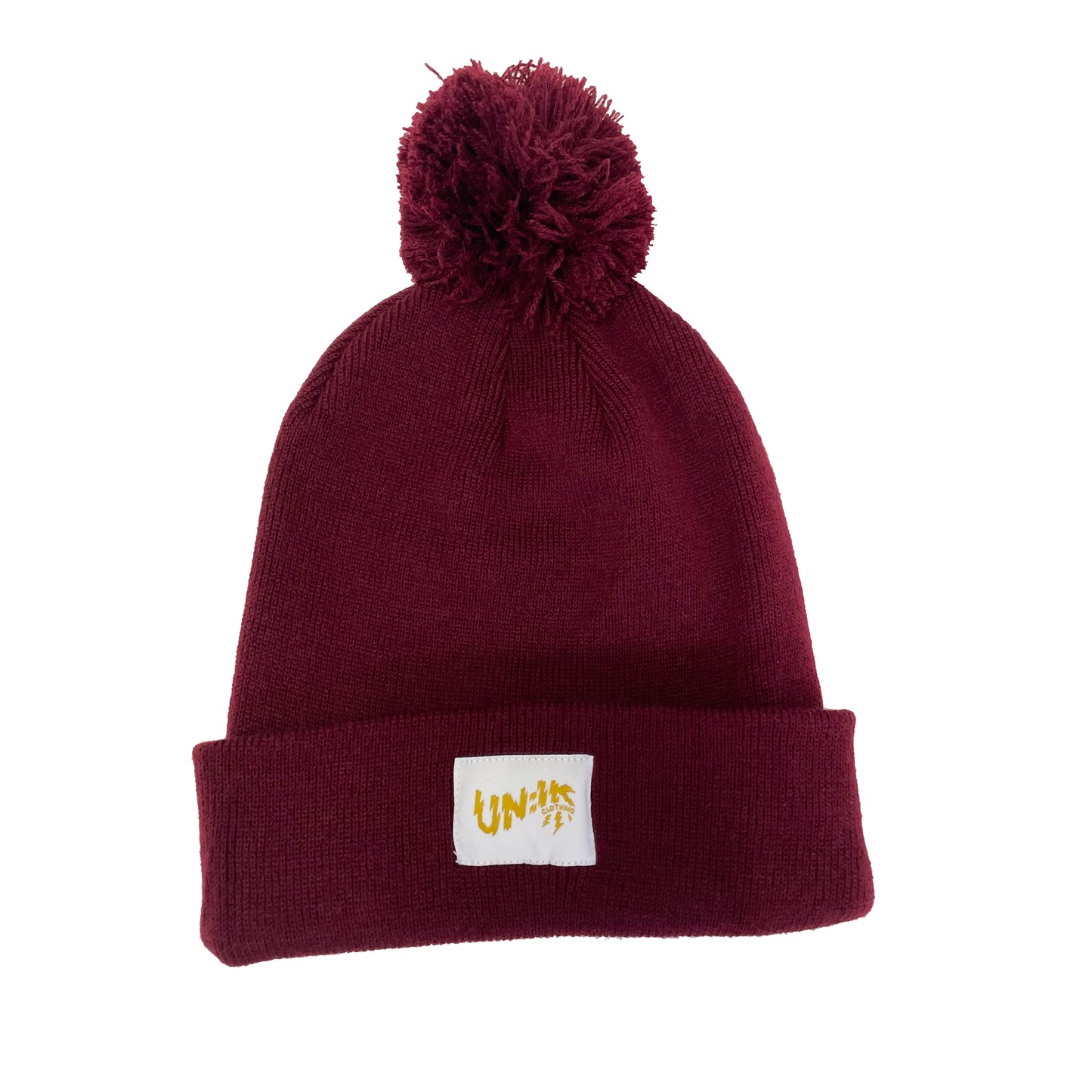Essentials Label Bobble Hat Beanie