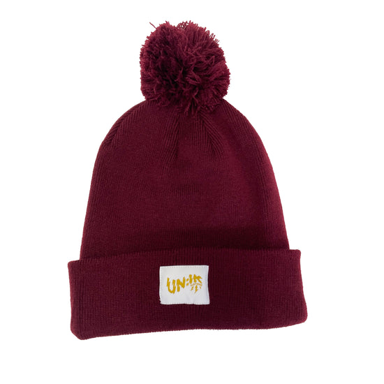 Essentials Label Bobble Hat Beanie