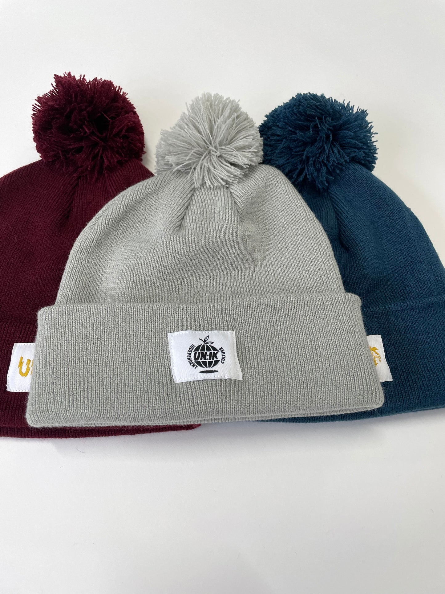 Essentials Label Bobble Hat Beanie