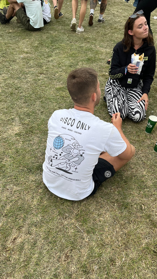 DISCO ONLY 'Disco Ball' Tee - Black / White