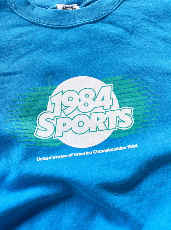 Vice 84 'Retro Sports' Sweater - Vintage Washed Royal Blue