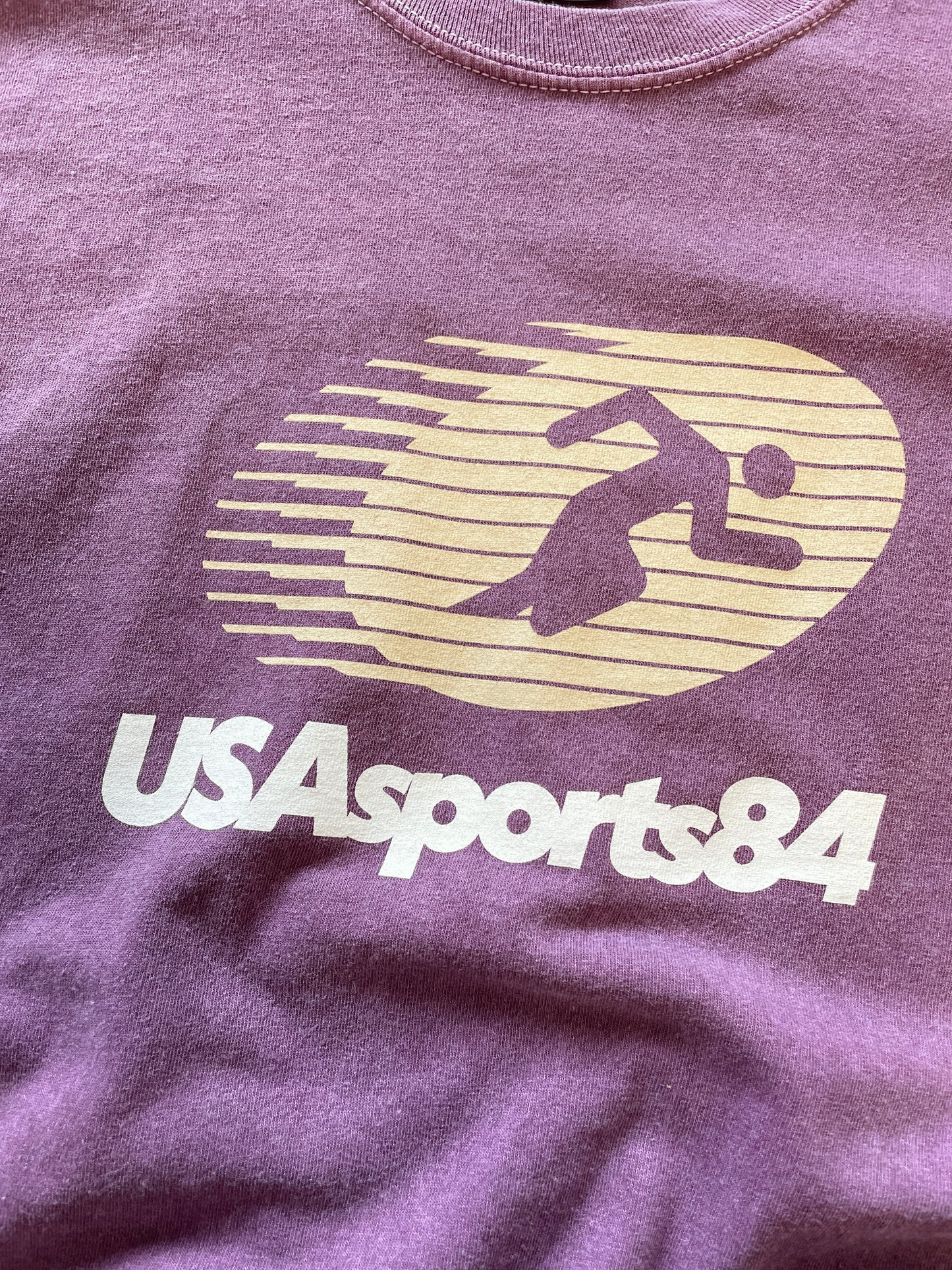 Vice 84 'Sports Runner' Longsleeve Tee - Vintage Washed Plum