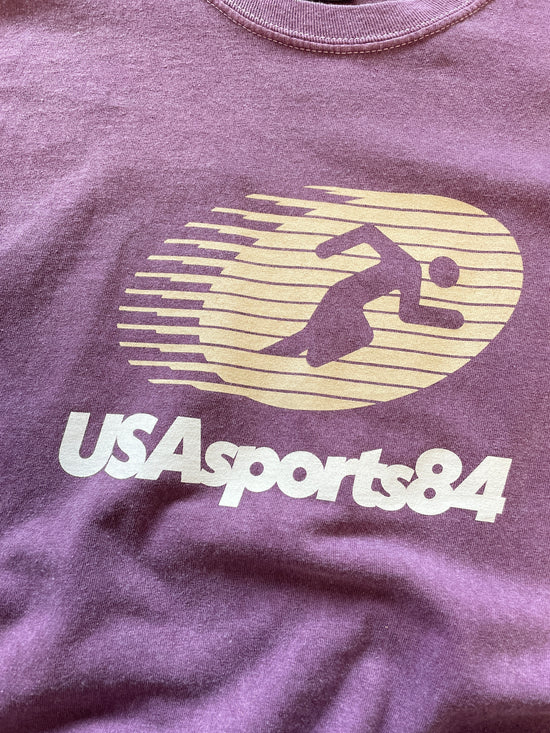 Vice 84 'Sports Runner' Longsleeve Tee - Vintage Washed Plum