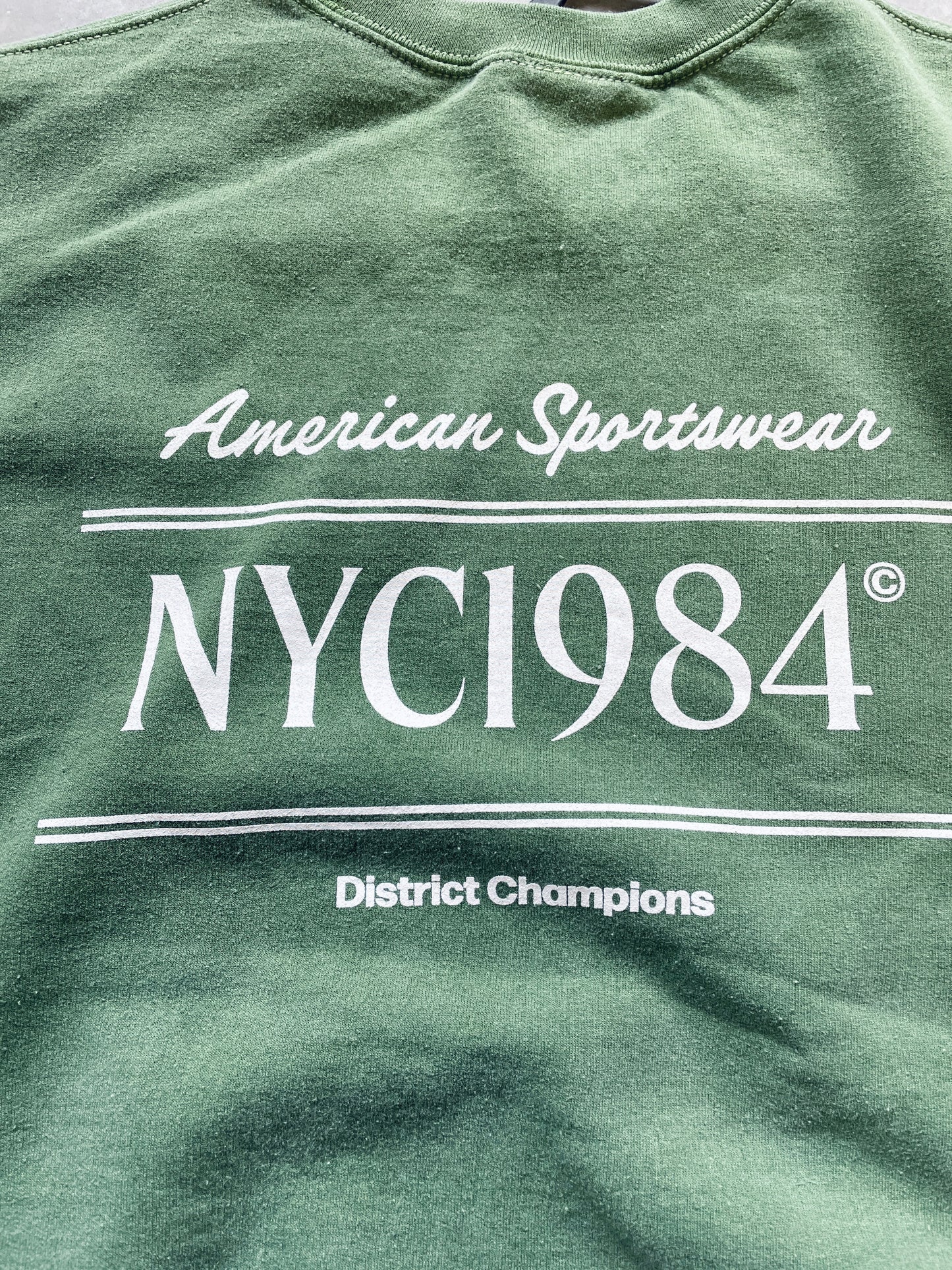 Vice 84 'Running Club' Sweater - Vintage Washed Moss