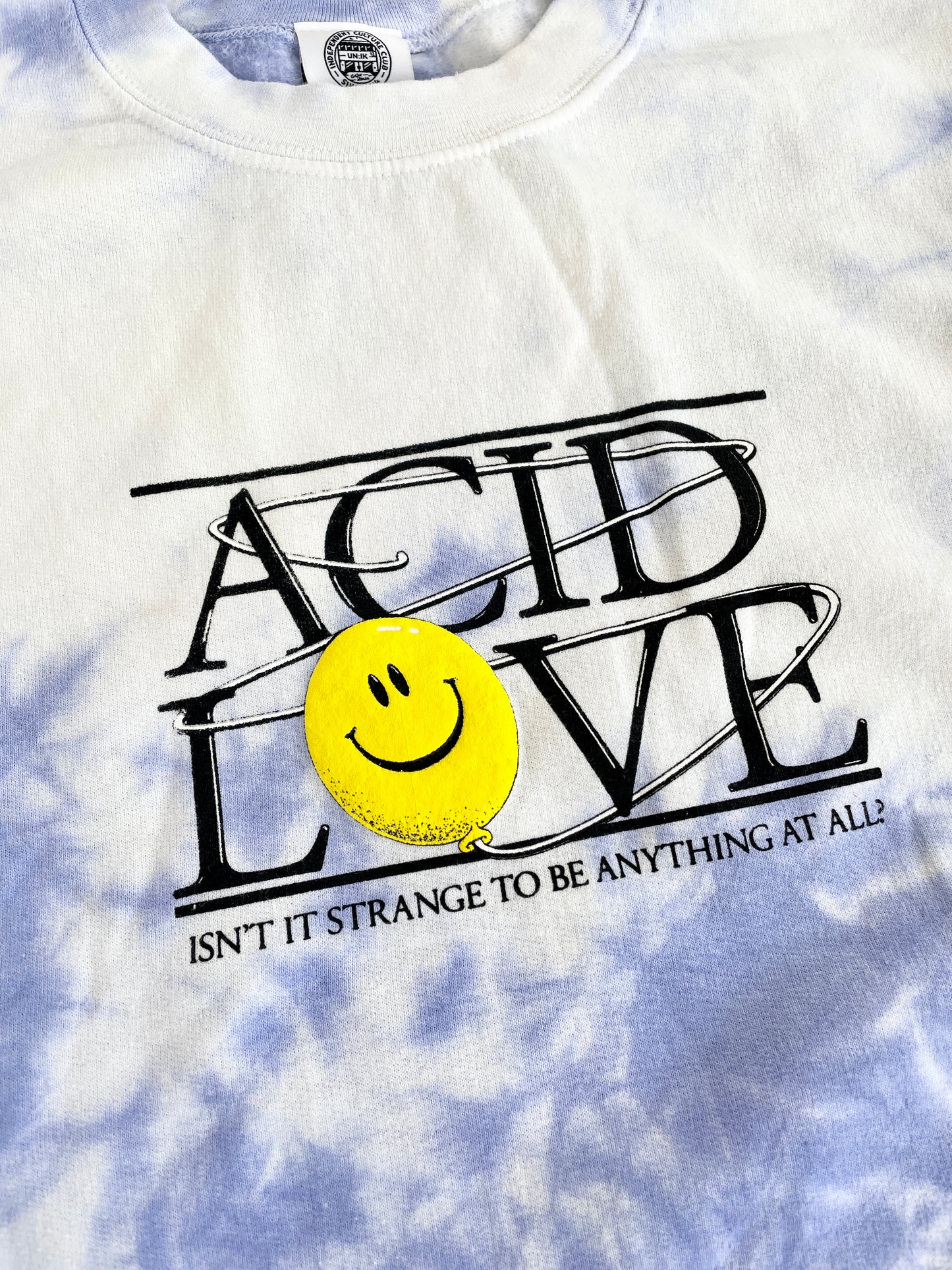 Acid Love 0.06 'Floating Points' Sweatshirt - Tie Dye Sky Blue