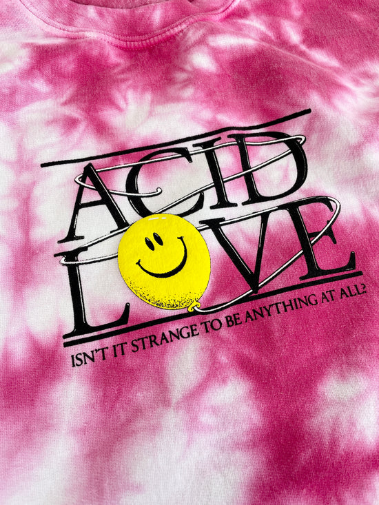 Acid Love 0.06 'Floating Points' Sweatshirt - Tie Dye Azalea Pink