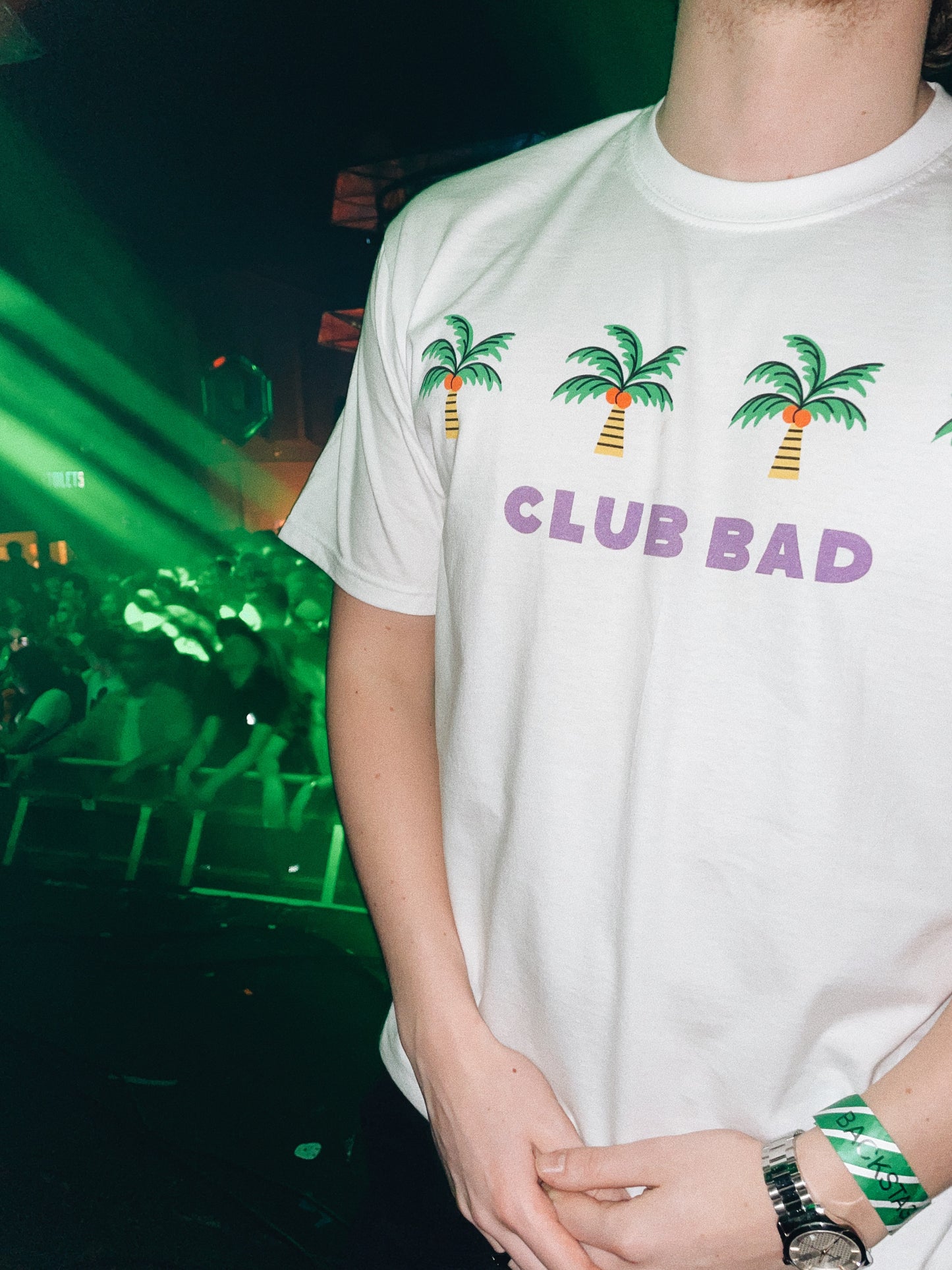 Melé x Club Bad 'Tropical' Tee - White
