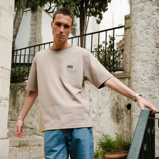 bound 'Millet Jacquard' Tee - Oat