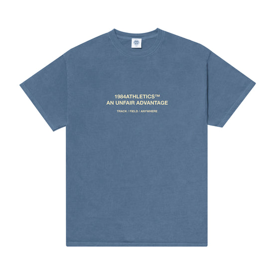 Vice 84 'Athletics' Vintage Washed Tee - Pacific Blue