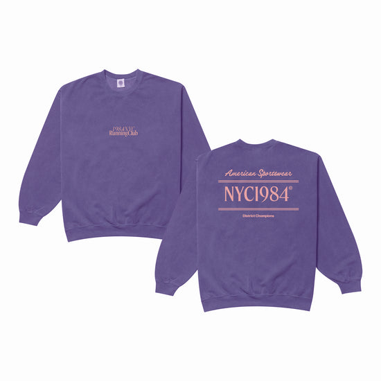 Vice 84 'Running Club' Sweater - Vintage Washed Violet