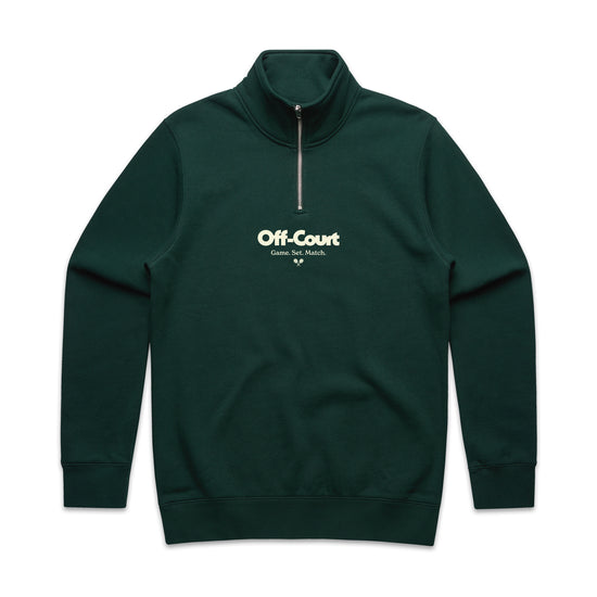 Vice 84 'Off Court GSM' Half Zip Sweater - Pine