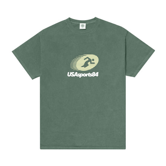 Vice 84 'Sports Runner' Tee - Vintage Washed Green
