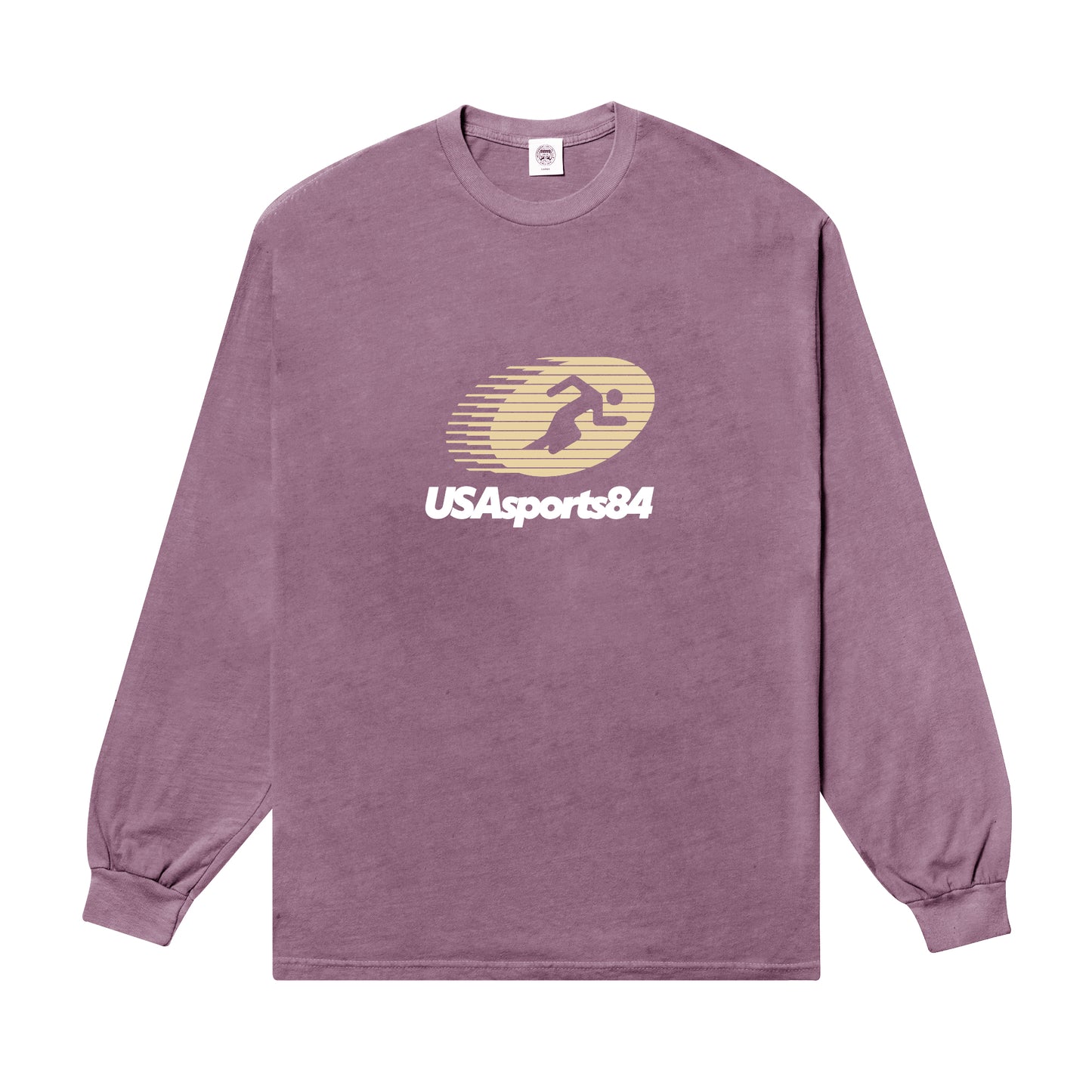 Vice 84 'Sports Runner' Longsleeve Tee - Vintage Washed Plum