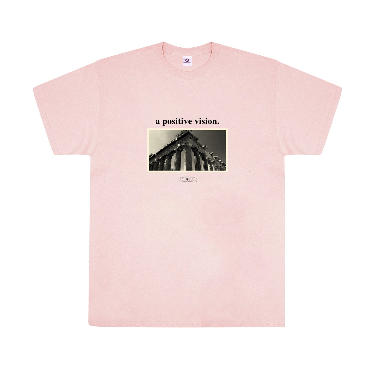 Colour Collective 'Positive Vision' Tee - Light Pink