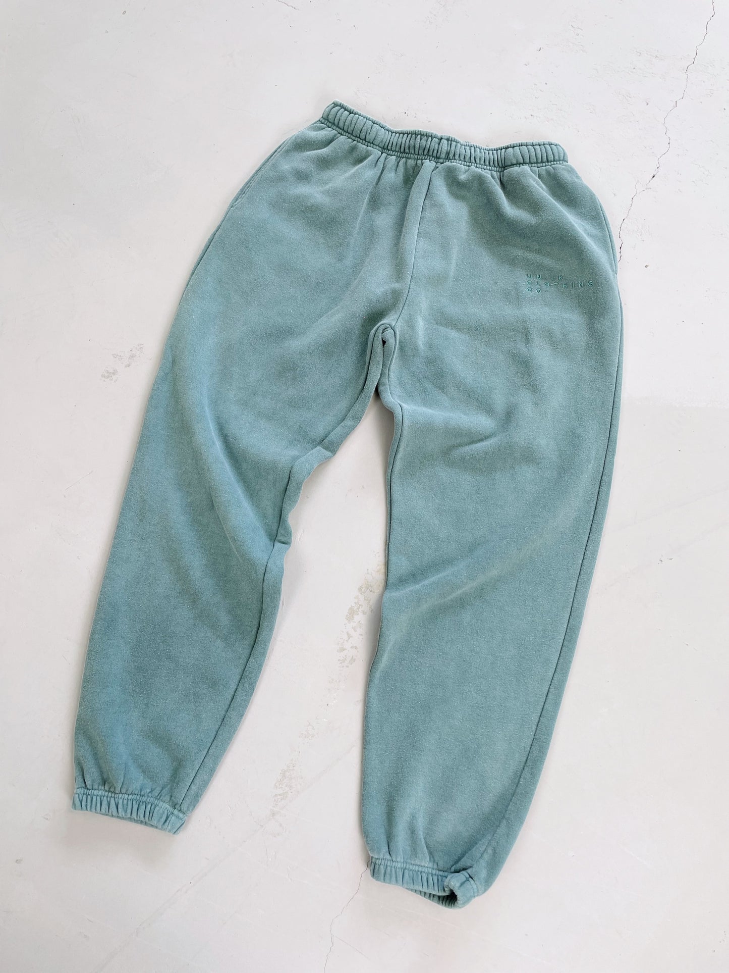Essentials 'Sets' Vintage Washed Joggers - Steel Blue
