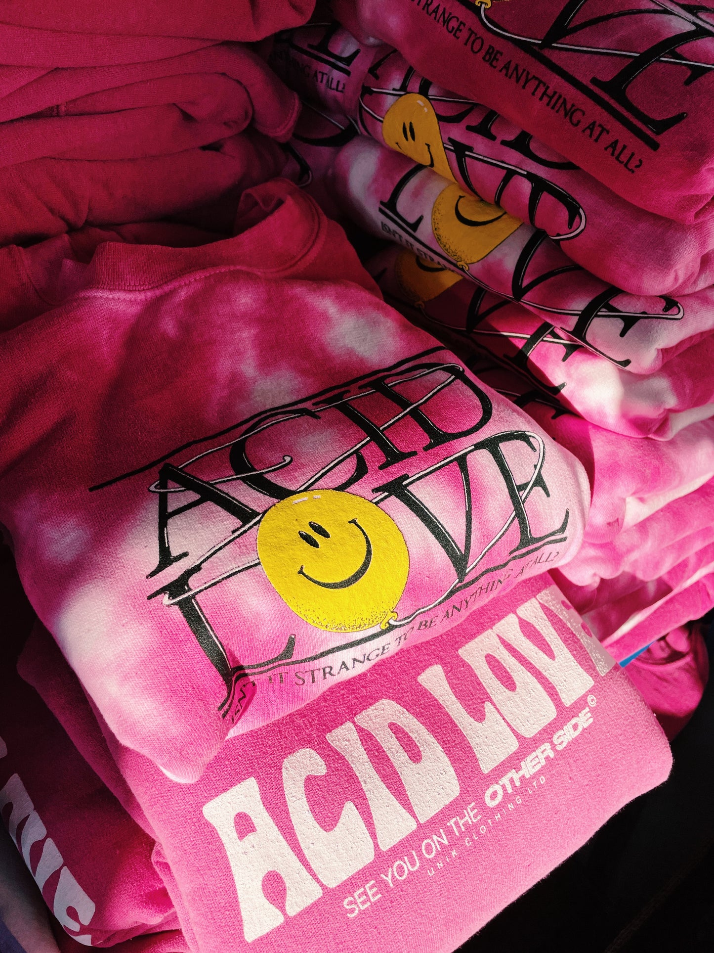 Acid Love 0.06 'Floating Points' Sweatshirt - Tie Dye Azalea Pink