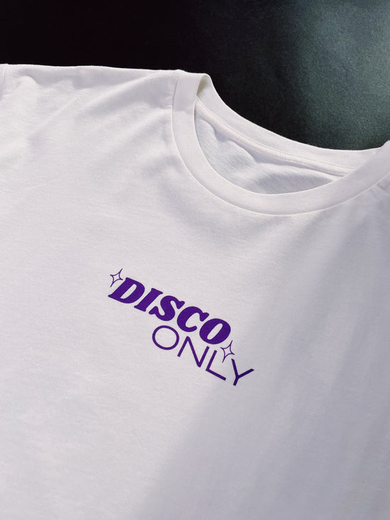 DISCO ONLY 'We Dance Together' Organic Tee - Off White