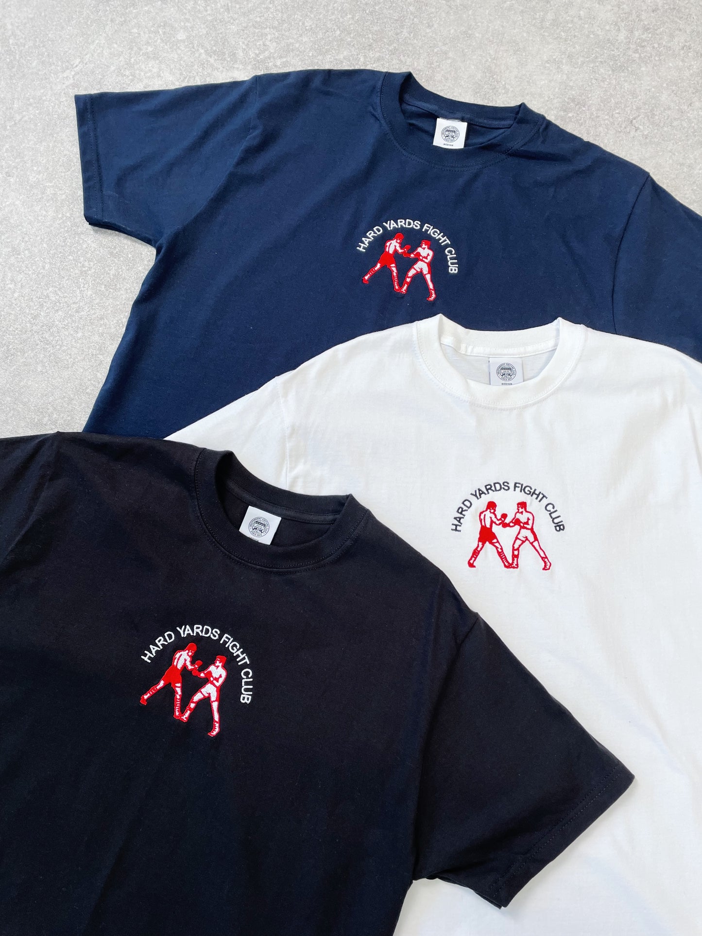 Vice 84 ' Hard Yards Fight Club' Embroidered Tee - Black